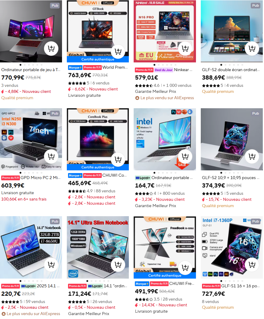 ordinateurs portables