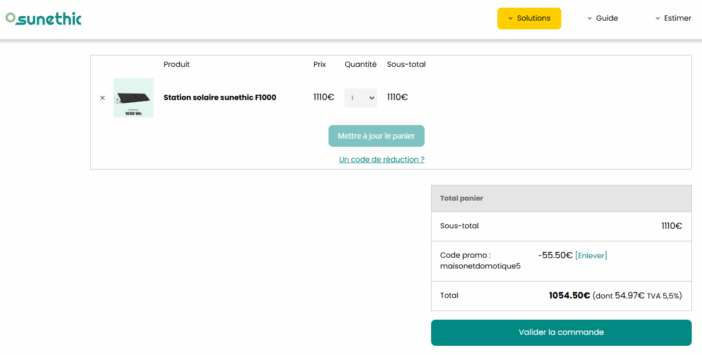 Sunethic : –5 % sur tout le site avec le code maisonetdomotique5 6 promo sunethic