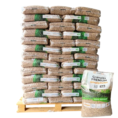 PEL SF65 Granules de bois Premium SimplyPELLET 65 sacs 975kg