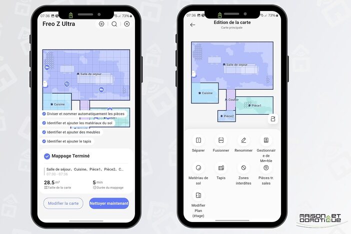 Plinthes, poils de chien, parquet brillant : on a testé le Narwal Freo Z Ultra 18 app narwal 03