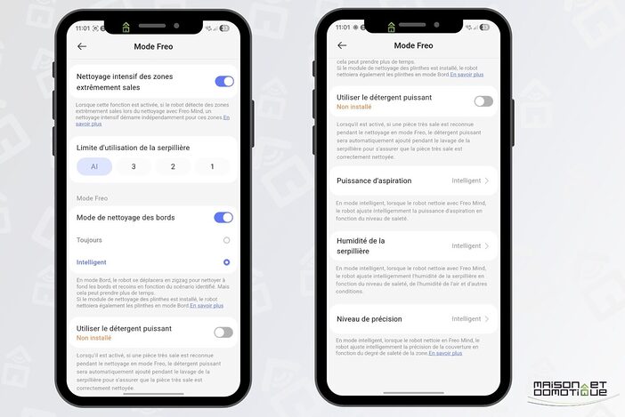 Plinthes, poils de chien, parquet brillant : on a testé le Narwal Freo Z Ultra 20 app narwal 10