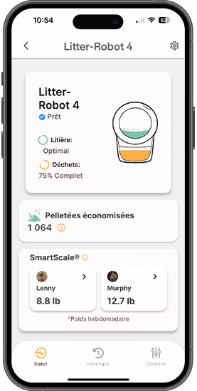 Litter Robot 4 : la litière connectée qui promet la tranquillité… mais votre chat sera-t-il d’accord ? 12 app phone status fr