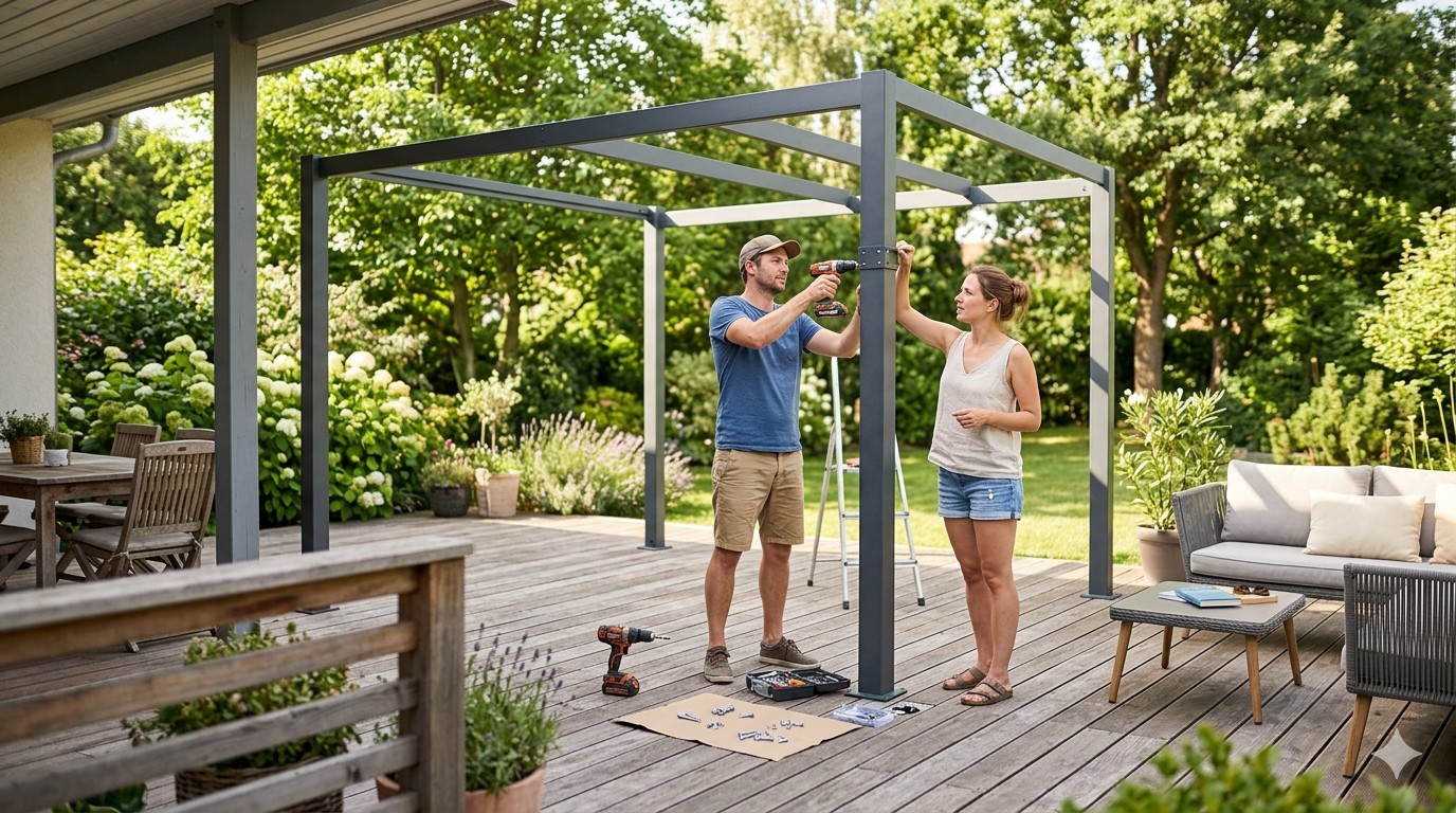 Pergola en kit : la solution idéale pour profiter de sa terrasse sans exploser le budget ?