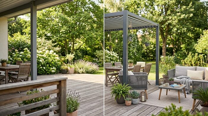 pergolas avant apres