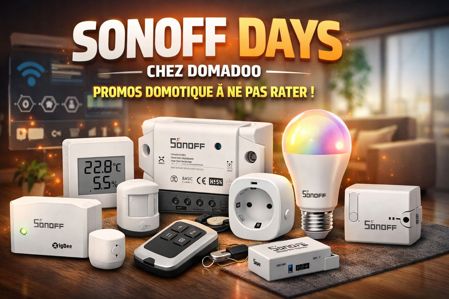 Maison connectée : ces produits SonOff en promo changent tout (et coûtent presque rien) 1 SonOff Days chez Domadoo