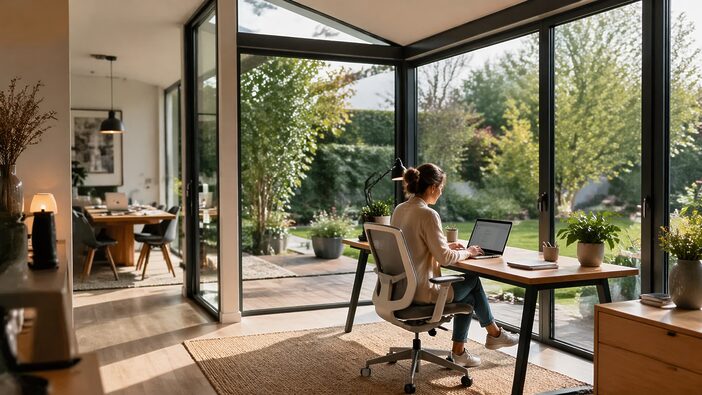 bureau baie vitree