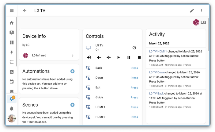 lg tv infrared proxy