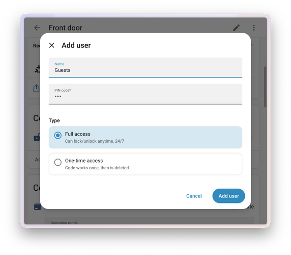 matter manage lock add user
