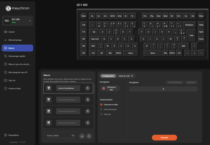 parametrage keychron 03