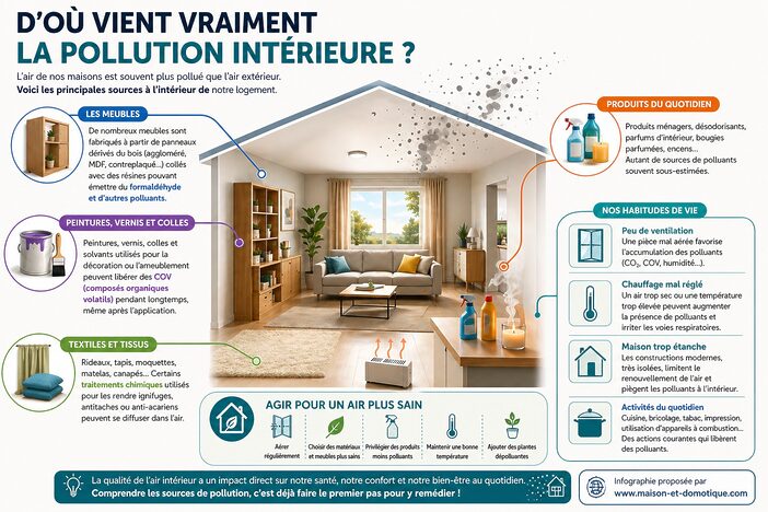 sources de pollution air interieur