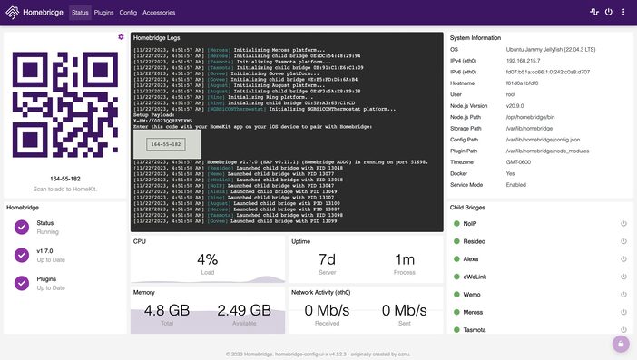 homebridge ui
