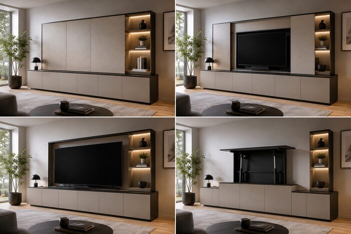 integration tv dans salon