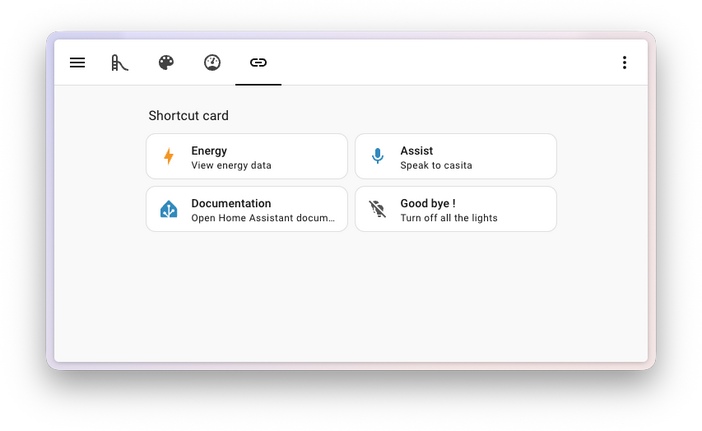 shortcut card