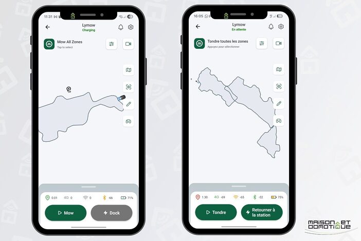 Test du Lymow One Plus : un véritable 4x4 de la tonte pour les grands terrains 21 app mymow 05