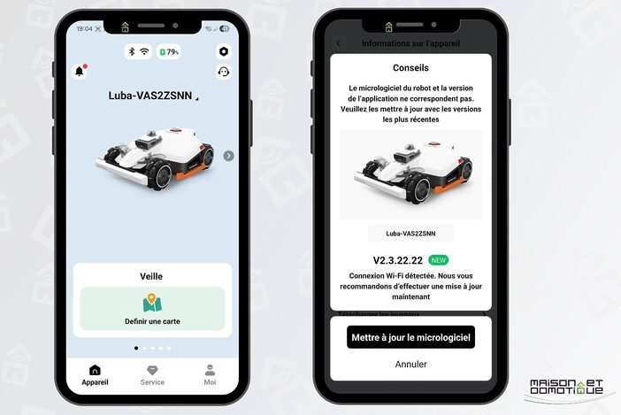 Test Luba 3 AWD : puissance, Lidar et 4 roues motrices pour une pelouse impeccable 23 app luba 3 003