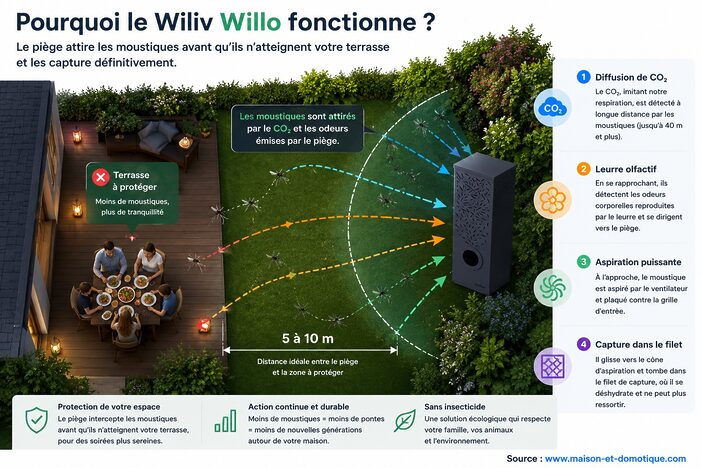 Test du Wiliv Willo : le piège à moustiques qui mise sur la science plutôt que sur les insecticides 2 pourquoi wiliv fonctionne