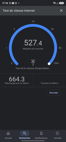 Test FRITZ!Box 7690 : Wi-Fi 7, 2,5 GbE et domotique dans un seul boîtier 9 speedtest s24 fritz 231x500 1
