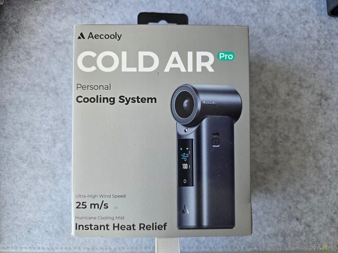 Test Aecooly Cold Air Ultra : un ventilateur de poche surpuissant avec brume fraîche intégrée 1 test aecooly cold air pro 001