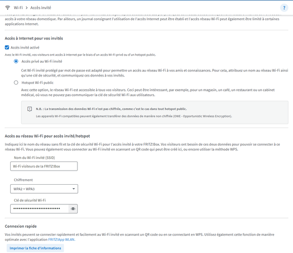 Test FRITZ!Box 7690 : Wi-Fi 7, 2,5 GbE et domotique dans un seul boîtier 17 wifi invite fritz
