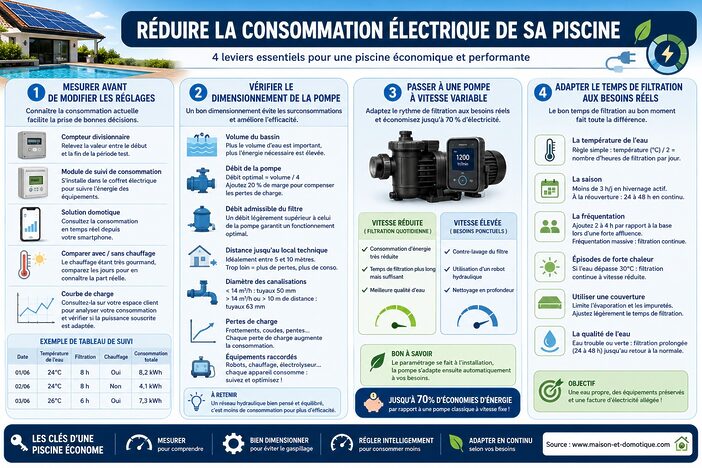 Consommation électrique d’une piscine : calcul et économies 2 infographie consommation energie piscine
