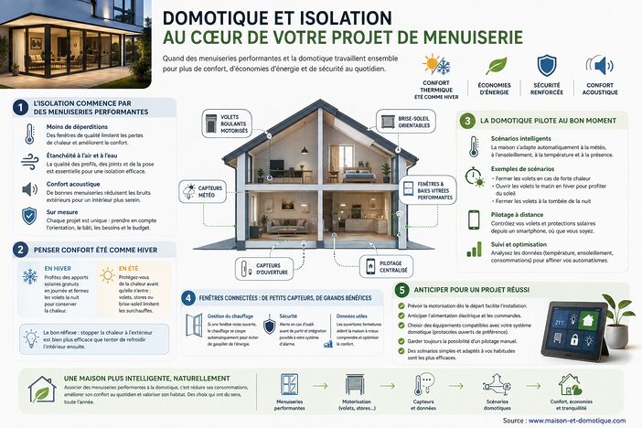 Fenêtres, volets et domotique : comment gagner en confort thermique 2 infographie menuiserie domotique