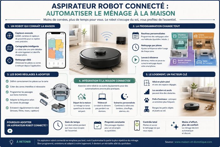 Un sol propre sans y penser ? Les secrets d’un aspirateur robot bien programmé 3 infographie robot aspirateur