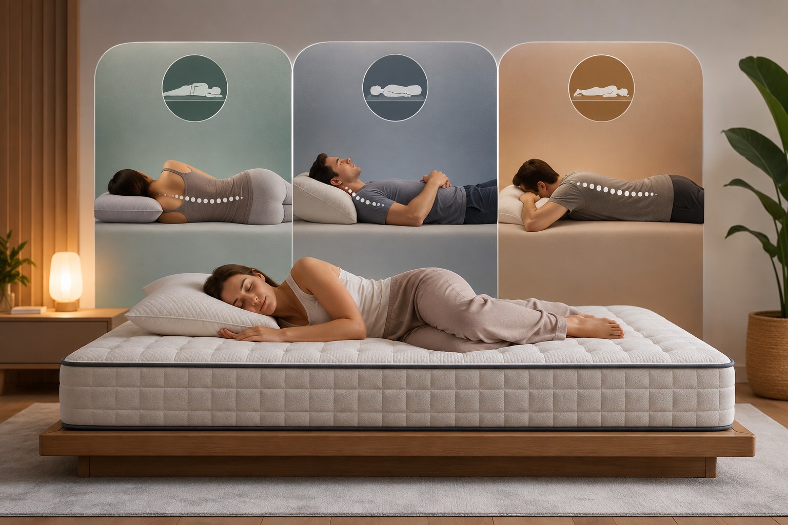 Ce que révèle votre position de sommeil sur le matelas idéal 1 titre position matelas