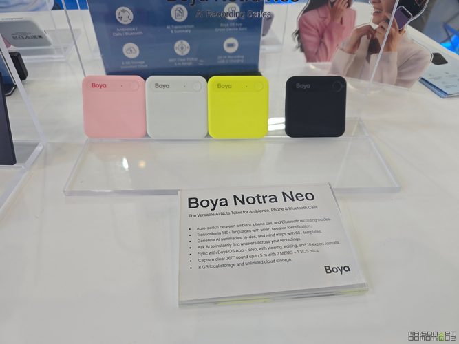 Boya Notra Neo officiellement lancé à l’IFA : l’assistant IA qui m’accompagne déjà dans Berlin 3 boya ifa 2026 0002