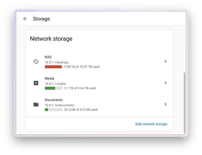 Home Assistant 2026.9 : une rentrée chargée avec Matter, Modbus et une interface plus intelligente 10 network storage space
