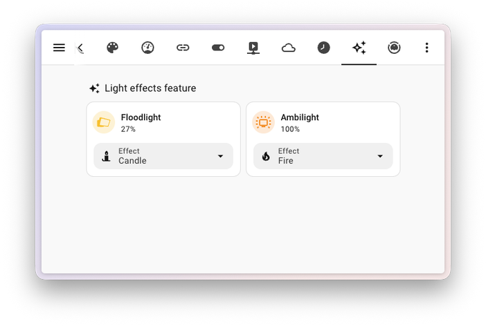 Home Assistant 2026.9 : une rentrée chargée avec Matter, Modbus et une interface plus intelligente 7 tile card feature light effect
