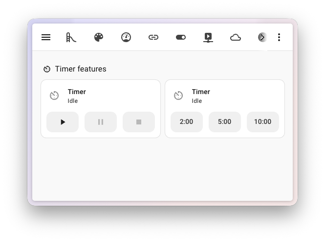 Home Assistant 2026.10 est disponible : nouvelle carte, automatisations simplifiées et IA via MCP 6 timer tile features 1