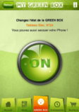 My Green Box a maintenant son application iPhone