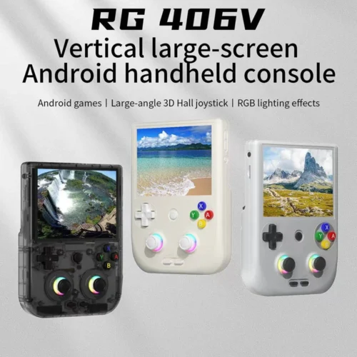 ANBERNIC RG406V Android 13 Game Console, 4-inch 960*720P IPS Touchscreen, 4000+ Games