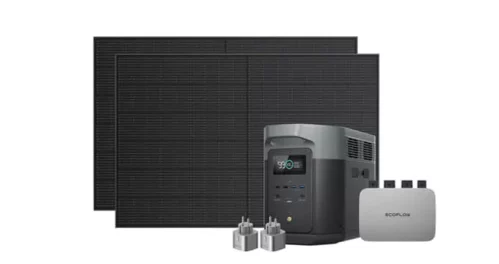 EcoFlow PowerStream avec batterie 2kWh + panneaux solaires + 2 prises connectées