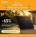 Black Friday énergie : pourquoi les stations solaires Beem sont le bon plan à saisir cette année