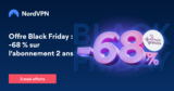 68% de réduction sur NordVPN (3,15€/mois) + 3 mois gratuits pour le #BLACKFRIDAY !!