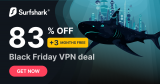 Le VPN Surfshark à 1,86€/mois (83% de réduction !) + 3 mois gratuits pour le #BLACKFRIDAY