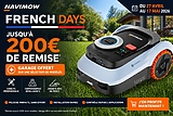 French Days : jusqu’à 200€ de remise + garage offert sur les robots tondeuses Navimow !