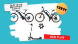 Spécial familles: 2 vélos électriques + 1 trottinette électrique pour moins de 2000€ !