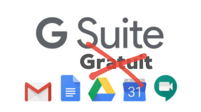 Google G Suite devient payant au 1er mai ! Quels impacts ? Quelles solutions alternatives ?