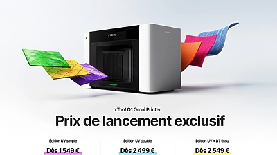 La nouvelle xTool O1 Omni Printer veut devenir l&rsquo;outil ultime des makers et des créateurs de produits personnalisés
