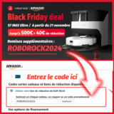 Roborock casse le prix de ses robots aspirateurs pour le #blackfriday !