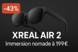 Promo à saisir : XREAL Air 2 AR Glasses à -43 % à découvrir maintenant !