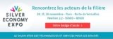 Venez visiter gratuitement la Silver Economy Expo à Paris, du 24 au 26 novembre 2015