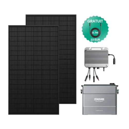 SolarFlow 800 + 2 panneaux solaires 430w bifaciaux + Batterie 2000Wh AB2000s