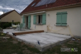 Terrasse: dalle terminée !
