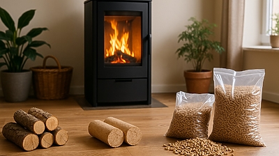 Granulés de bois, bûches classiques ou bûches compressées: quel combustible choisir pour son foyer ?
