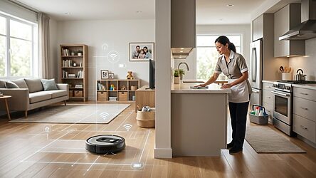 ロボットまたは家事手伝い：週末を過ごさずに清潔な内装を維持するための真の比較