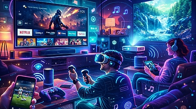 Comment les technologies connectées transforment le divertissement à domicile ?