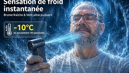 Test Aecooly Cold Air Ultra : un ventilateur de poche surpuissant avec brume fraîche intégrée